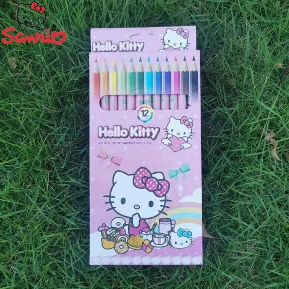 12-Color Sanrio Kuromi Colored Pencils Set -  Art Supplies for Hello Kit… - Picture 5 of 6